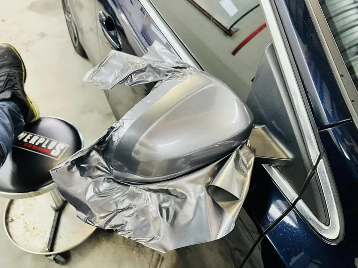 Spiegelkap in wrapfolie